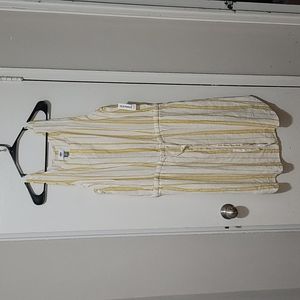 Old Navy Linen Dress Sz XL Yellow